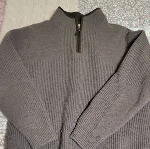 LL bean mens merlino wool sweater
